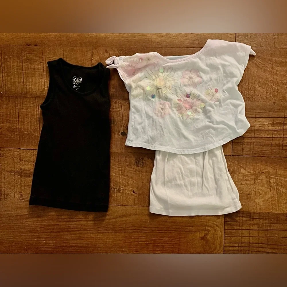 Justice girls bundle 11 items Sz 6 shirts sweater tanks shirts leggings